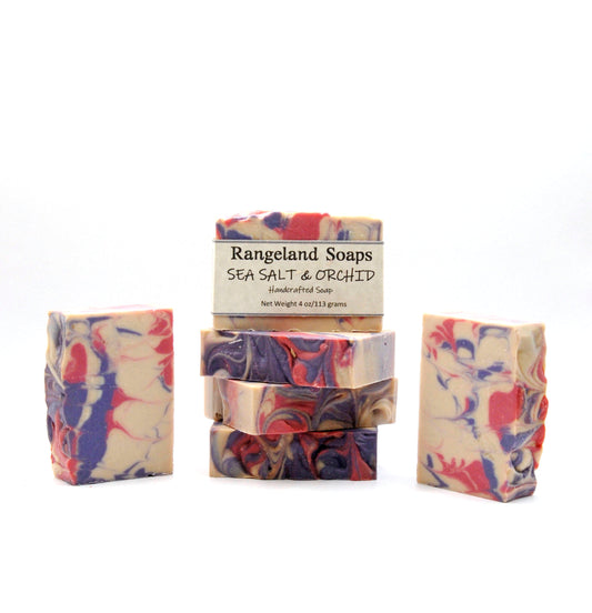 A rich, softly scented soap of, Jasmine and White Musk.  It